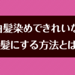 白髪染めで黒髪を明るいきれいな茶髪にする方法とは?